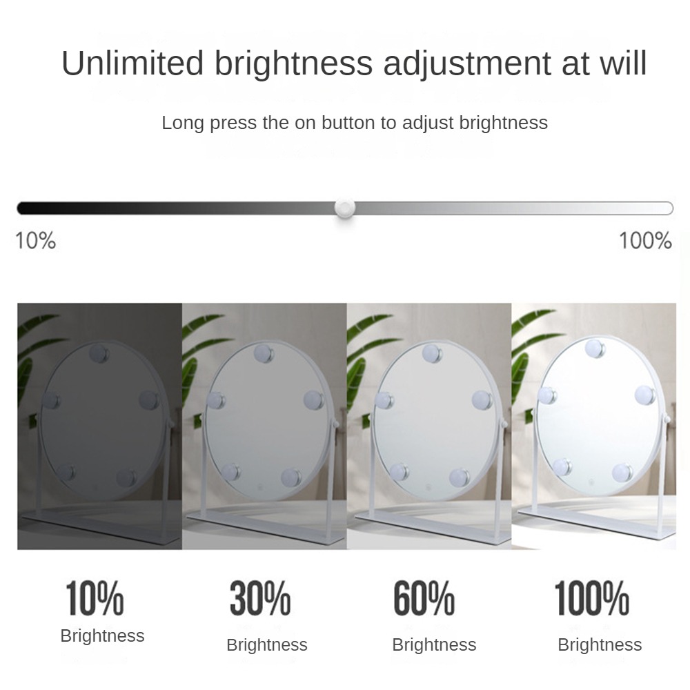 Fashionable Design Style Individual Carton Packing Large Lighted Light Espejo Mirror