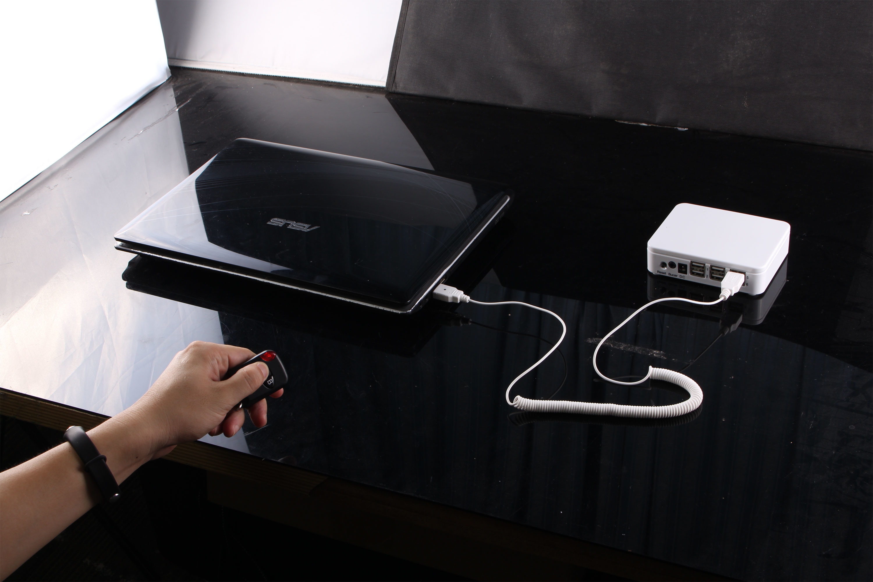 COMER cable alarm Laptop Anti-theft Display Anti-theft Display notebook bracket System