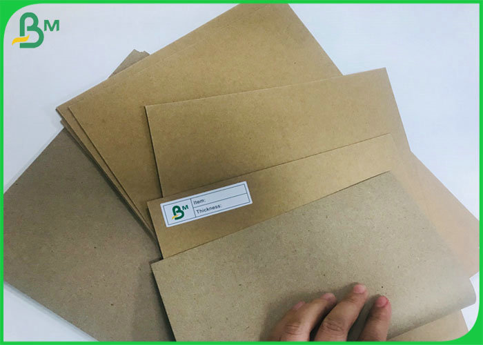 Recycled Pulp 170g 200g 220g Brown Color Kraft Liner Paper Roll For Making Carton