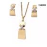 Buy cheap CE Stainless Steel Designer Jewelry X Rhinestone Inlaid Pendant Necklace from wholesalers
