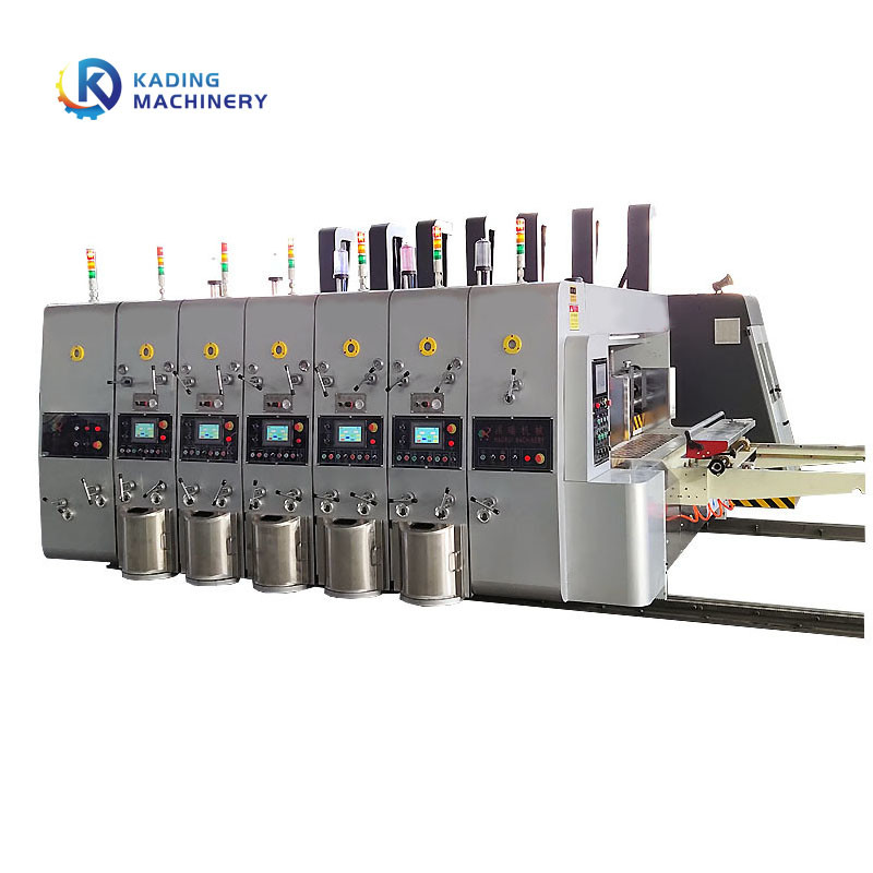 High Speed Carton Printing Machine For Corrugated Cardboard With Wasting Device