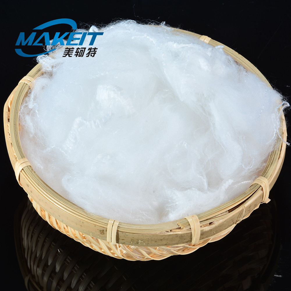 0.9d Eiderdown Like Padding Synthetic Staple Fibres For Pillow Filling Materials