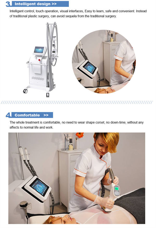 850nm vacuum ultrasonic 5 In 1 Cavitation Machine 10MHZ
