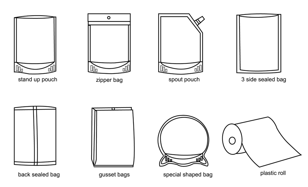High grade Window kraft stand up zippper pouch/Brown kraft paper bags/Dried food packaging bag