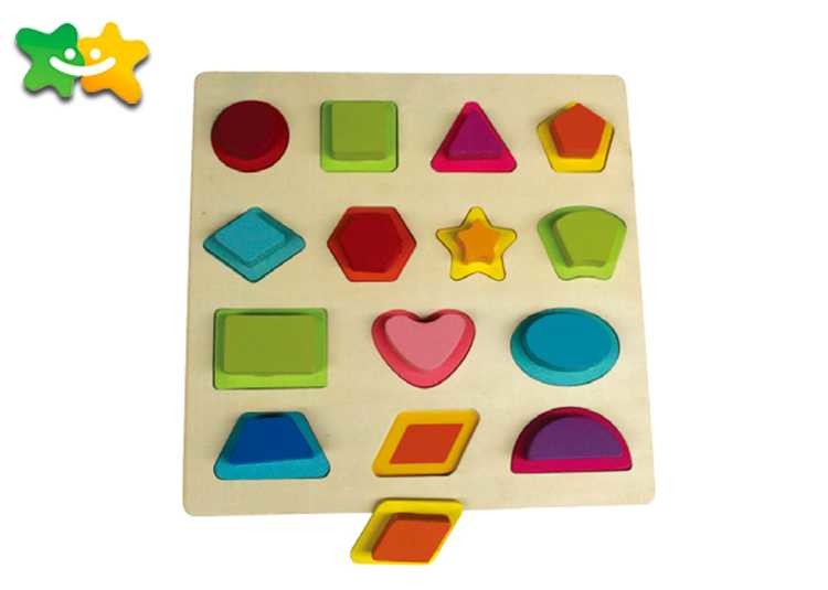 Durable Childrens Kindergarten Learning Toys Pinyin Shape Non Sharp Edge