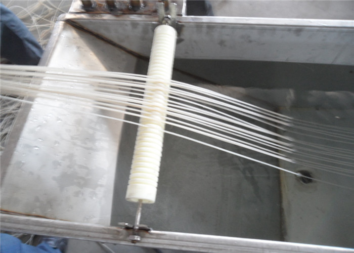 Double Stage PP Flakes Plastic Granulating Machine With Single Screw