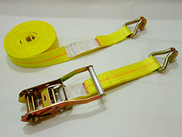 Customized Length Color Ratchet Tie Down , Cargo Tie Down Wstda Standard