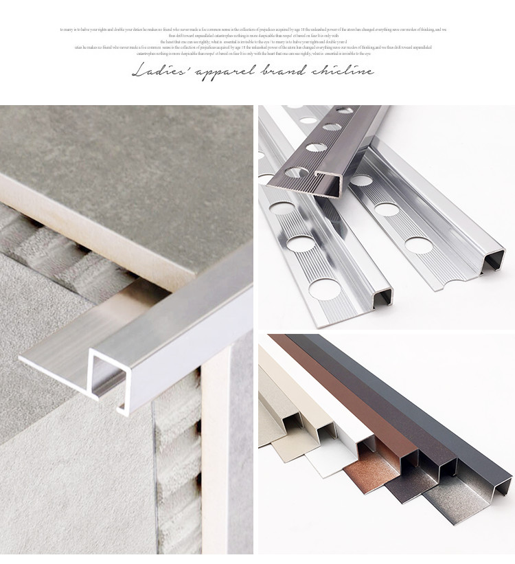 Edging Border Aluminium Square Edge Trim Living Room Ceiling Decoration