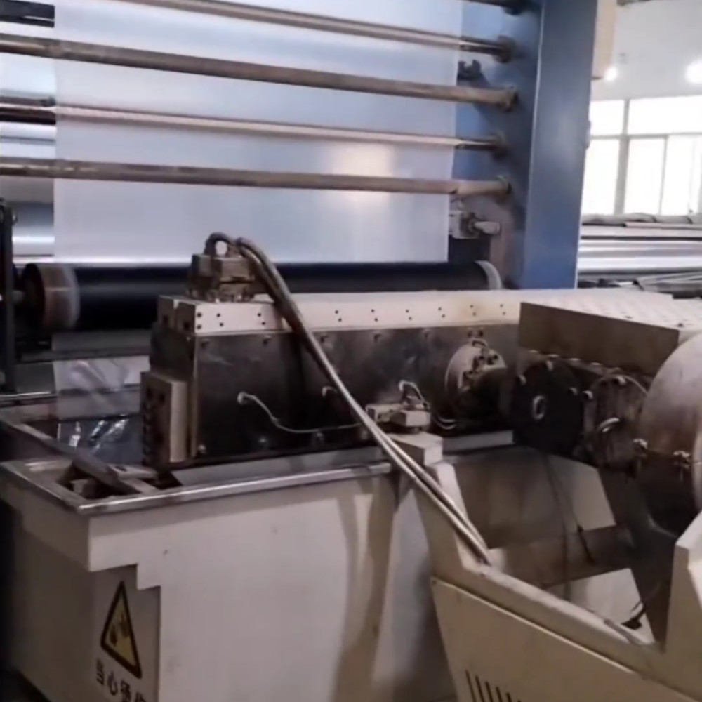1.8M Second Hand Extrusion Machine 110kw Double Core Filter Flat Yarn Stretching Machine