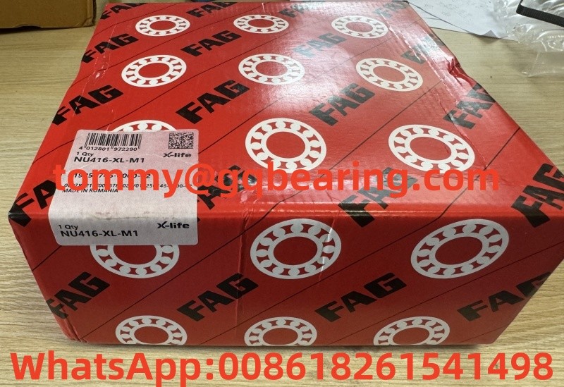 FAG NU416 NU416-XL-M1 Brass Cage Cylindrical Roller Bearings 80mm Bore 200mm Outer diameter
