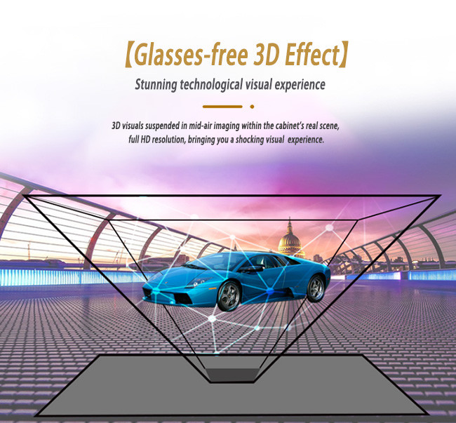 360 Hologram Display Box Interactive 3D Hologram Box For Floating Product