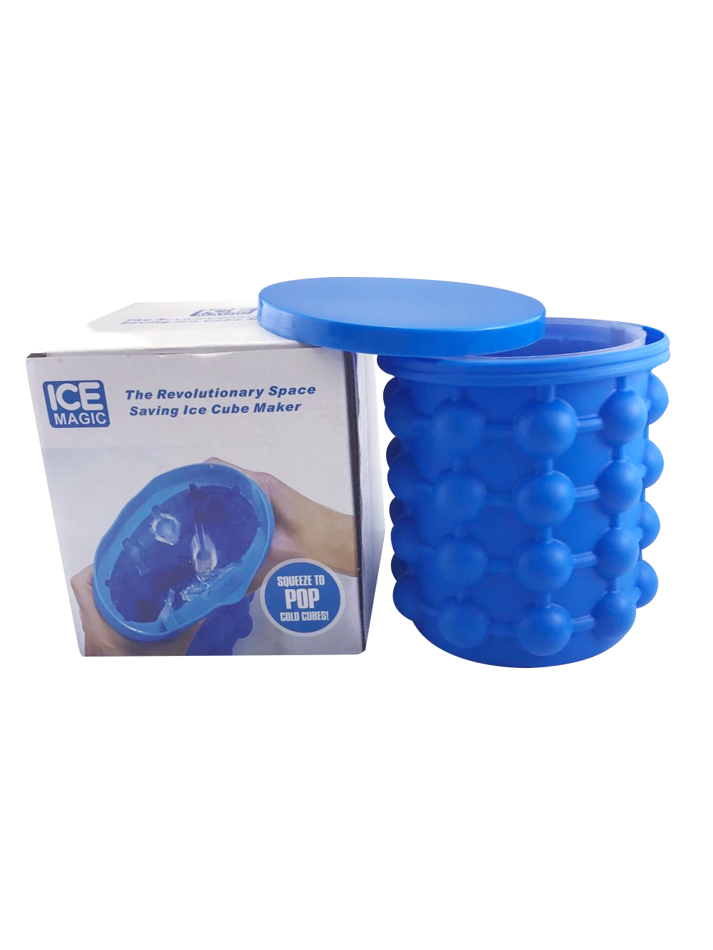 Multi Functional Silicone Ice Cube Maker Food Grade Ice Buckets Saving Space