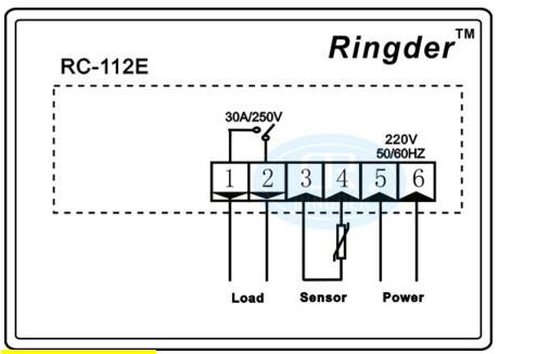 RC-112E 230V30A Cool Heat ON/OFF Relay Switch Universal Digital Temperature Controller Regulator Thermostat