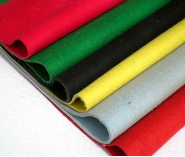 various color wool pressed nonwoven felt,customized thickness felt wool fabric