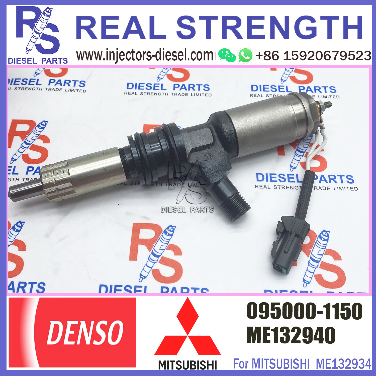 Diesel nozzle assembly common rail injector 9709500-115 095000 1150 095000-1150 with 6M60 common rail system