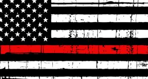Buy cheap Lightweight Design Thin Red Line Flag Bright Vivid Fade Proof product