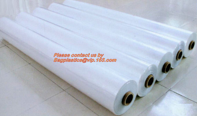 Construction Builder Film Waterproof Dampproof Clear / Black Plastic Poly Film Rolls PVC EPDM PONDS LINER Geomembrane 5