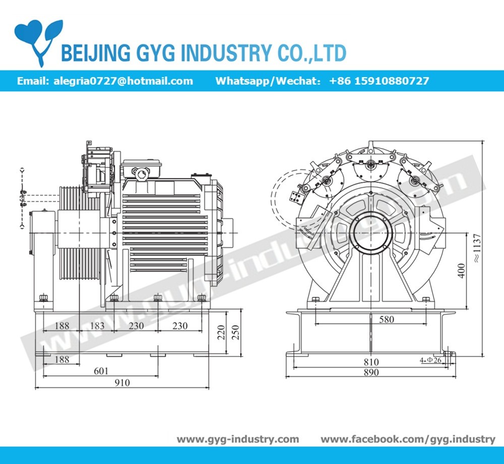 ELEVATOR TRACTION SYSTEM GEARLESS ELEVATOR SPARE PARTS