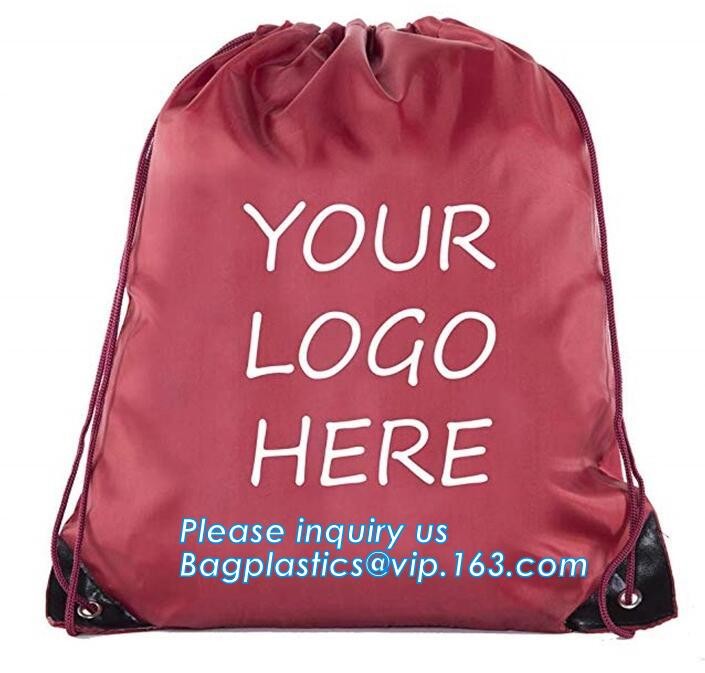 Promotion Custom Eco Friendly Sublimation Polyester Folding Shopping Bag,Promotional Sports Gym Sack Polyester Drawstrin