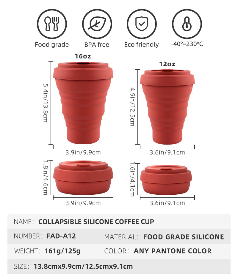 2000ml Silicone Water Bottle Collapsible Cup BPA Free Cold Resistant