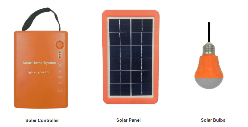 3W Off Grid Solar Lighting System With 4Ah SMF Lead Acid Battery