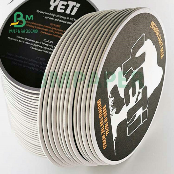 0.4mm 0.6mm 0.9mm White Uncoated Absorbent Paperboard For Making Hotel Coaster 
