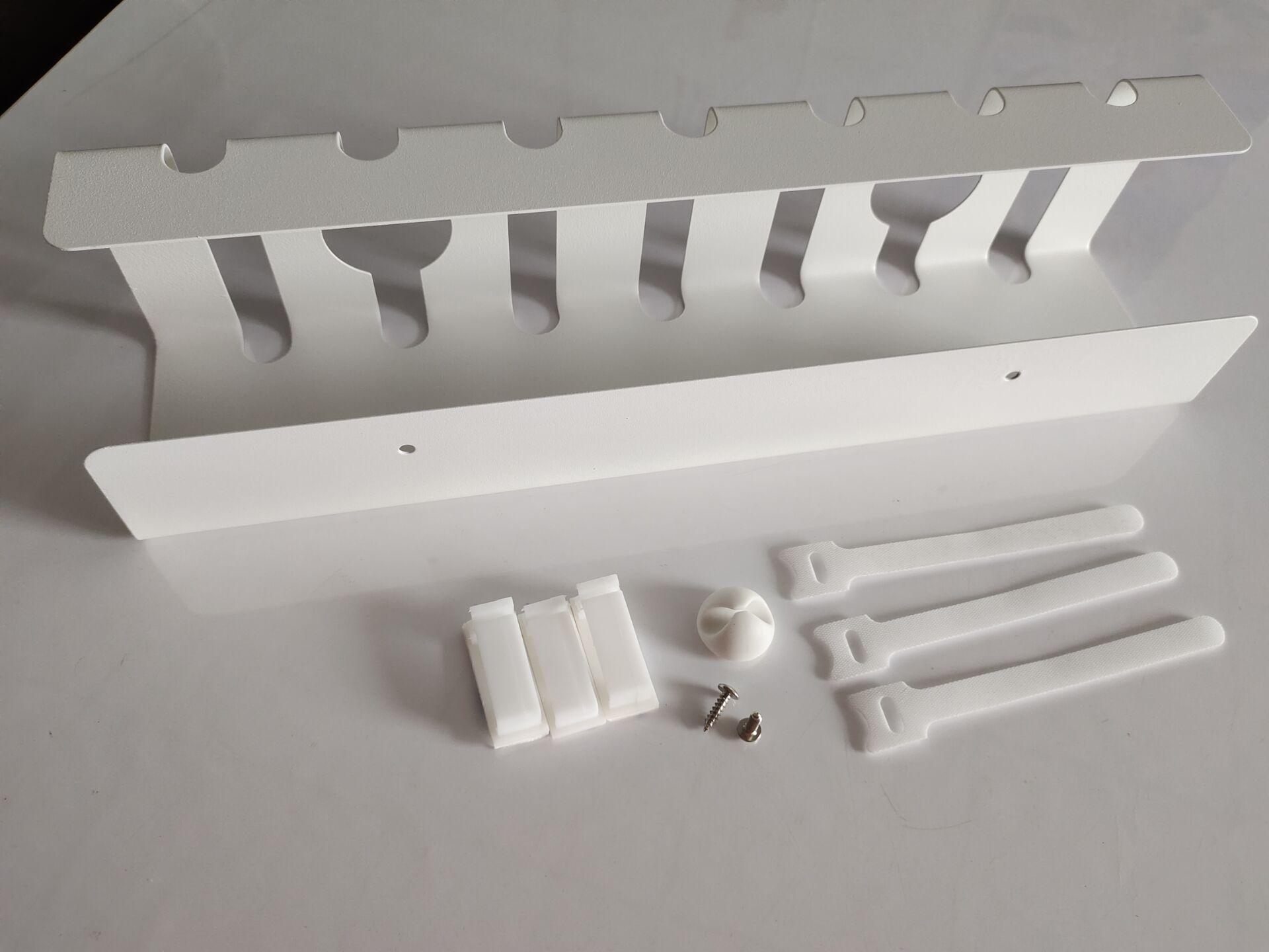 Stylish Cable Management Tray for Home Office Computer Desk Cable Hider in Living Room
