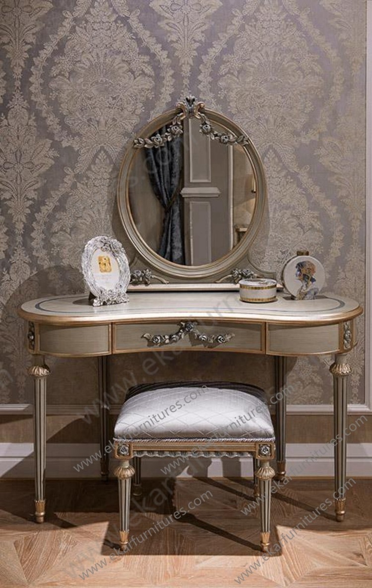 New Model Bedroom Furniture Chest Design Mirror Dresser FV-133