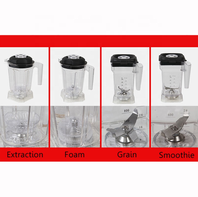 8 Speed Settings 2L Commercial Blender Smoothie Cup Mixing Cup Smoothie Bowl Grain Cup Fruit Juicer Container