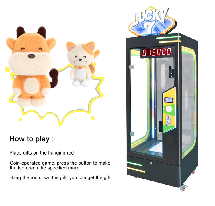 Lucky 7 Cut Prize Machine Big Prize Crane Game Machine Catch doll Gift Game family entertainment center