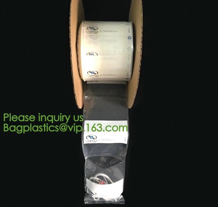 clear LLDPE easy tearing line pre-opened in roll bag,Factory custom LLDPE plastic autobag Preopened polybag on a Roll