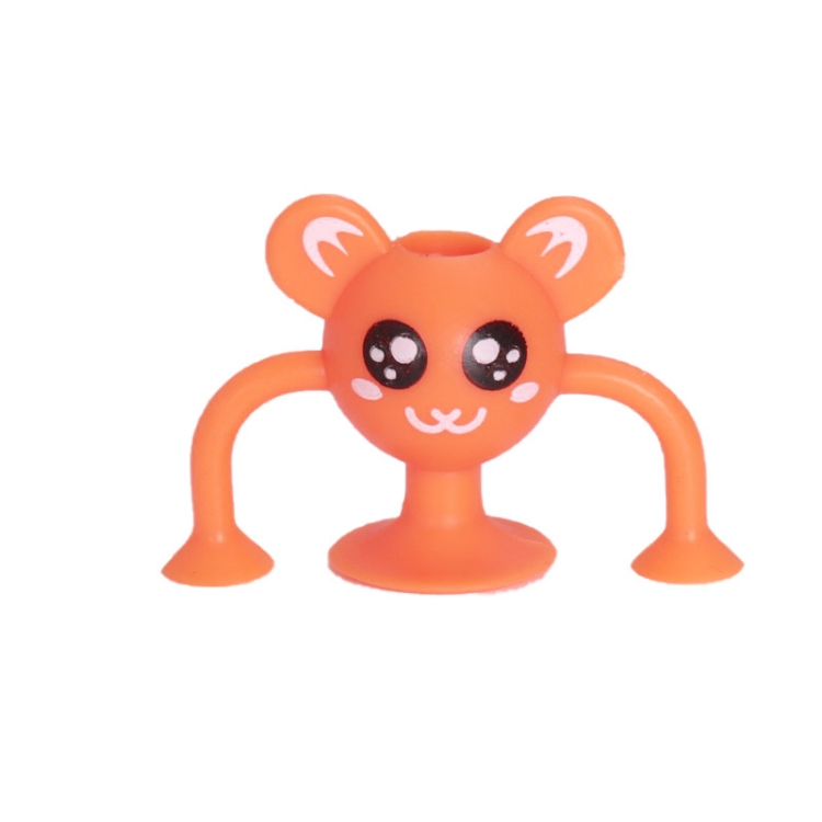 Lovely Cartoon Figurine Custom Color TPR Rubber Suction Cup Toy Building Blocks for Children Other Educational Toys