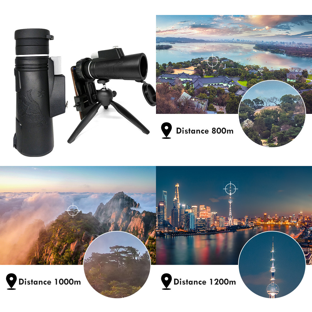 10x42 Cell Phone Camera Telescope HD Dual Focus Compass