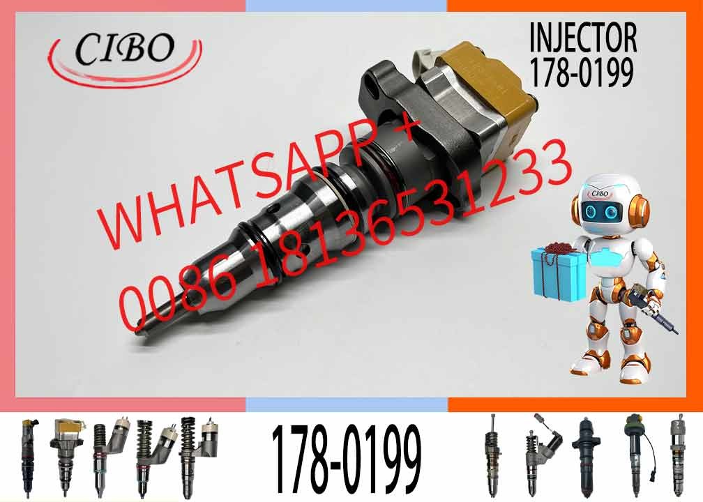 Diesel Engine Fuel Injector Excavator Accessories Diesel Motor Parts 178-0199 1780199 for 3126B 3126E 322C 322C