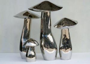 Buy cheap Home Art Decoration Mushroom Garden Sculptures Stainless Steel Anti Corrosion product