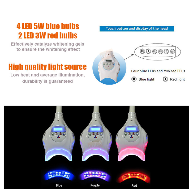 Mobile LED Dental Teeth Whitening Lamp 430nm Teeth Bleaching Light