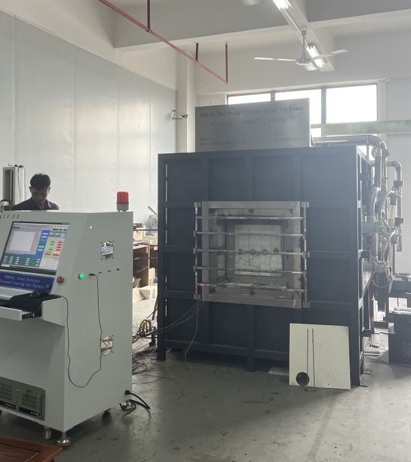 ISO834-1 Fireproof Glass Steel Structure Fireproof Coating Fire Testing Furnace