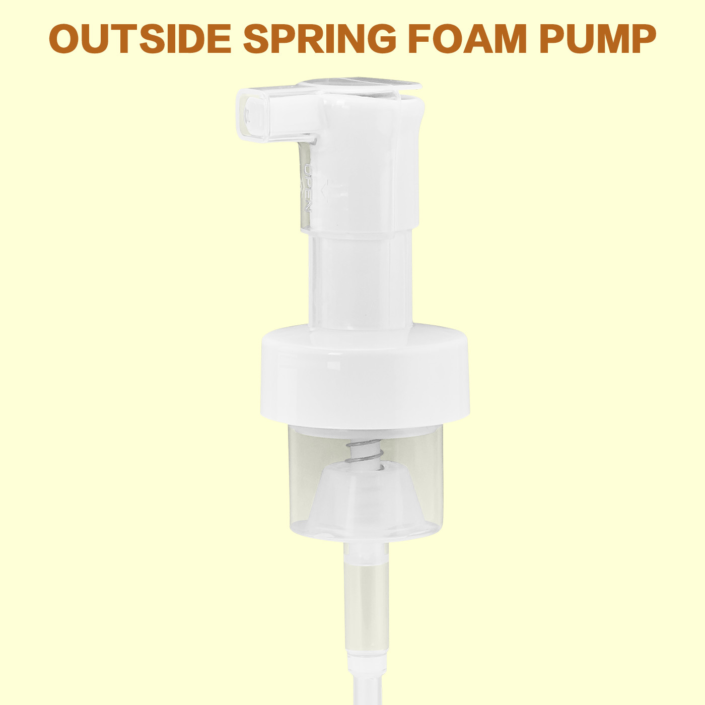 Plastic Hand Lotion Pump 40-410 with Screw On Closure and Non-Slip Base Long Mouth