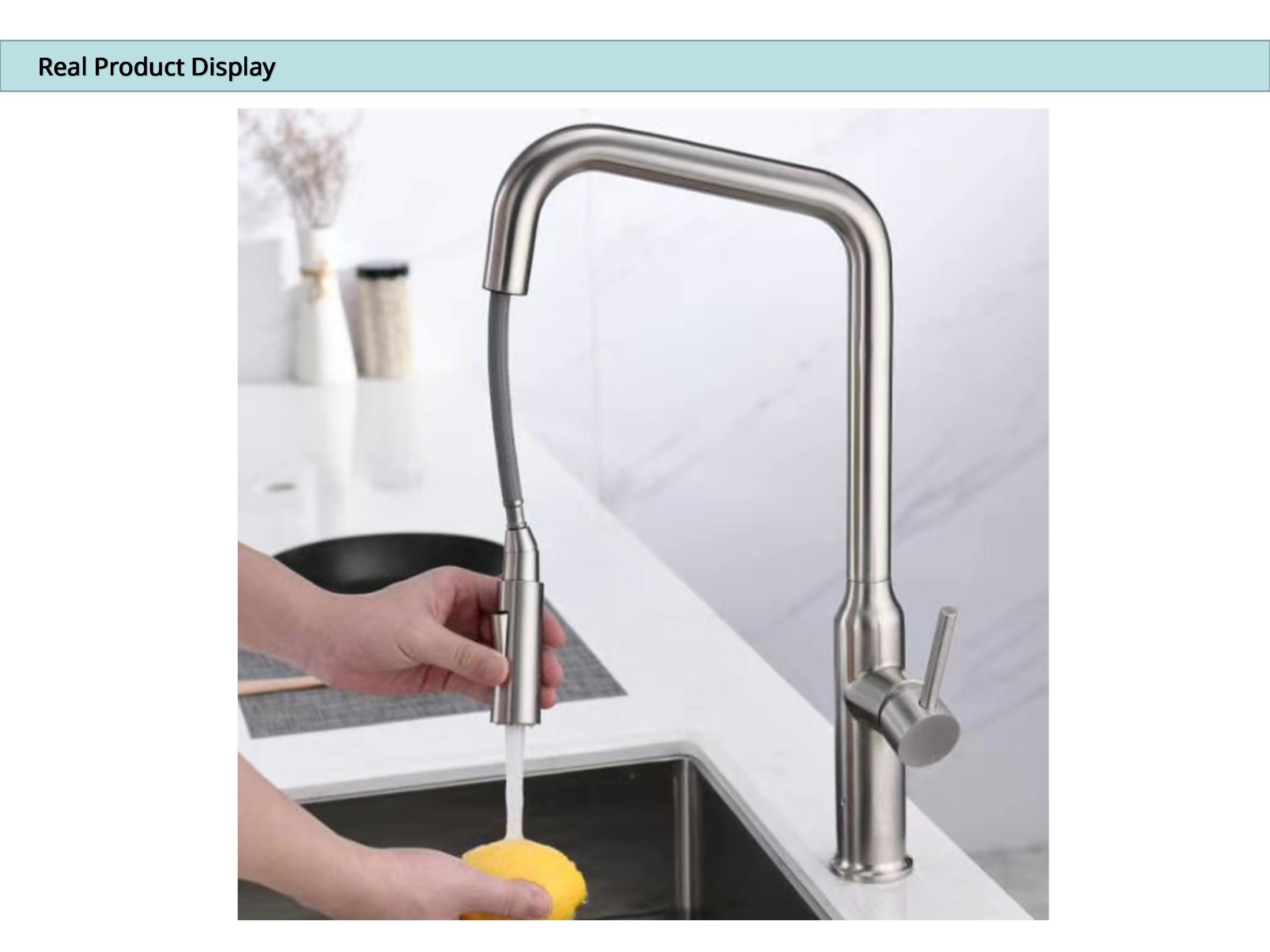Sus304 Stainless Steel Kitchen Sink Faucets