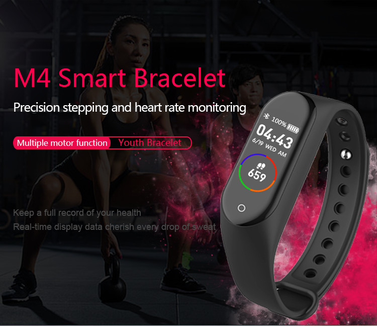 BT4.0 80mAH Calories Smart Watch Pedometer Burned Bond Touch Bracelet Bands SMS Notification