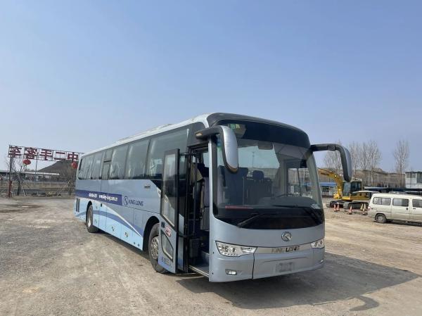 2nd Hand Bus 2016 Year Used Kinglong Bus XMQ6120 Light Blue Color 48 Seats