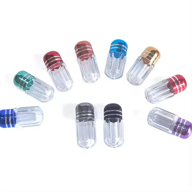 Male Enhancement Clear Empty Pill Capsule Bullets Plastic Single Pill Bottle