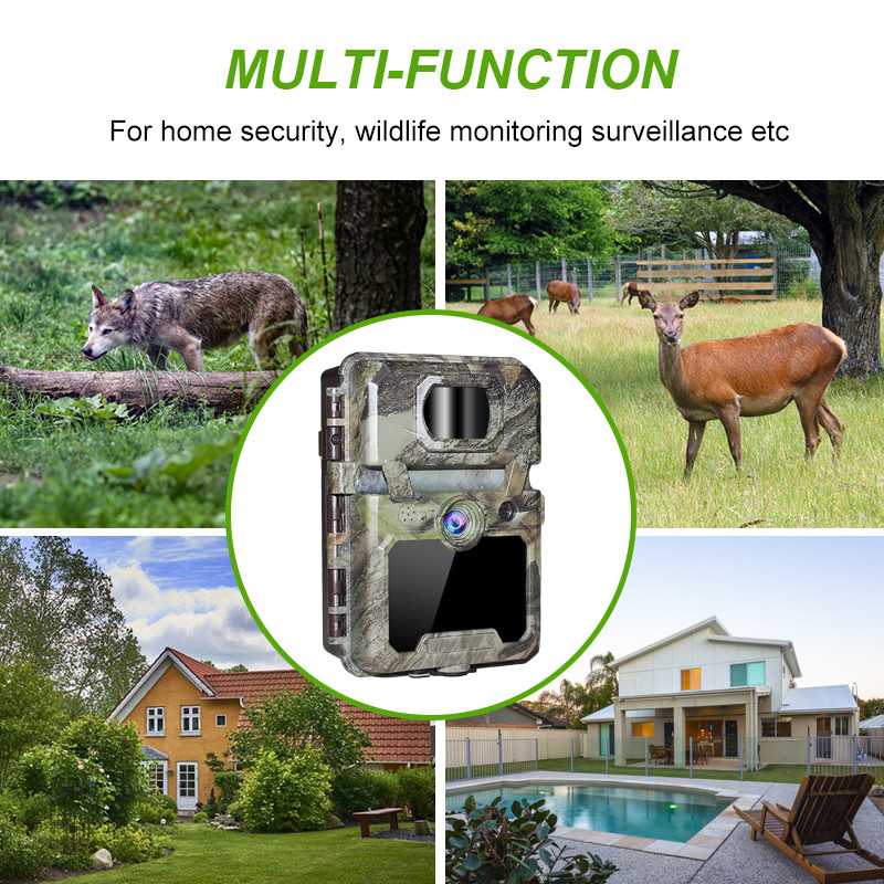 Hidden 2.4 Inch LCD 30MP Wildlife Hunting Camera PIR Sensitivity