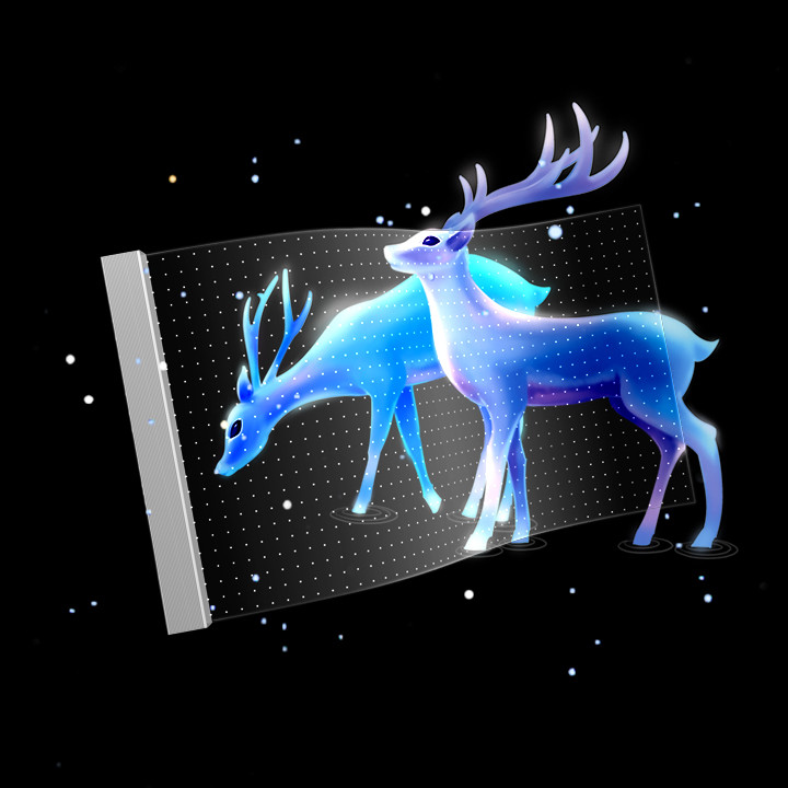 DC5V Voltage P10 LED Transparent Film Screen for Indoor Glass Shopping Mall Video Wall