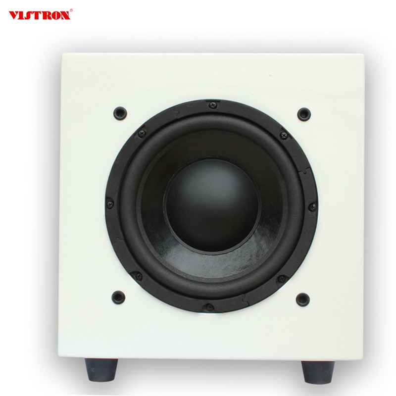HiFi Home Theater Subwoofer Speaker With 300W Class D Amplifier Wooden Cabinet