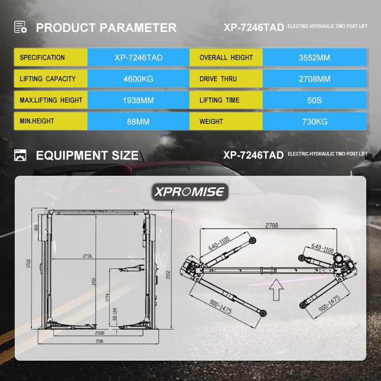 Hydraulic 2 Post Car Lift for Sale
