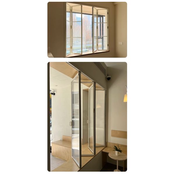 Modern Thermal Break Aluminum Alloy Stainless Steel Folding Window & Door with Soundproof UV Protection Waterproof Kitchen Use