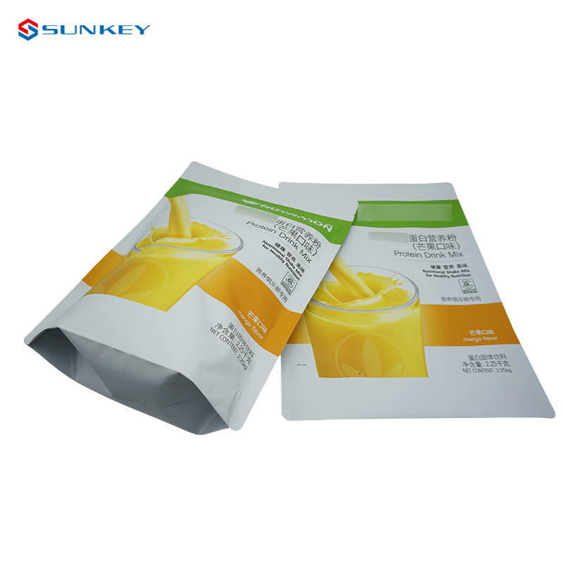 Nutritional Waterproof Protein Powder Bag Pouching Bag With Zipper For Food