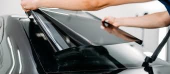 Skin Care Window Cover Film Anti Smash , Black Window Tint Rolls With Scraper