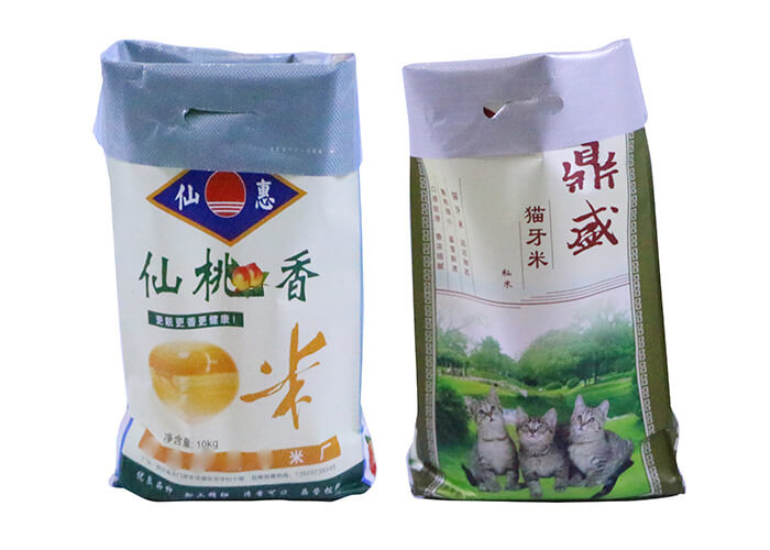 Square Bottom 25Kg 50Kg PP Woven Rice Bags Agriculture PP Woven Bag